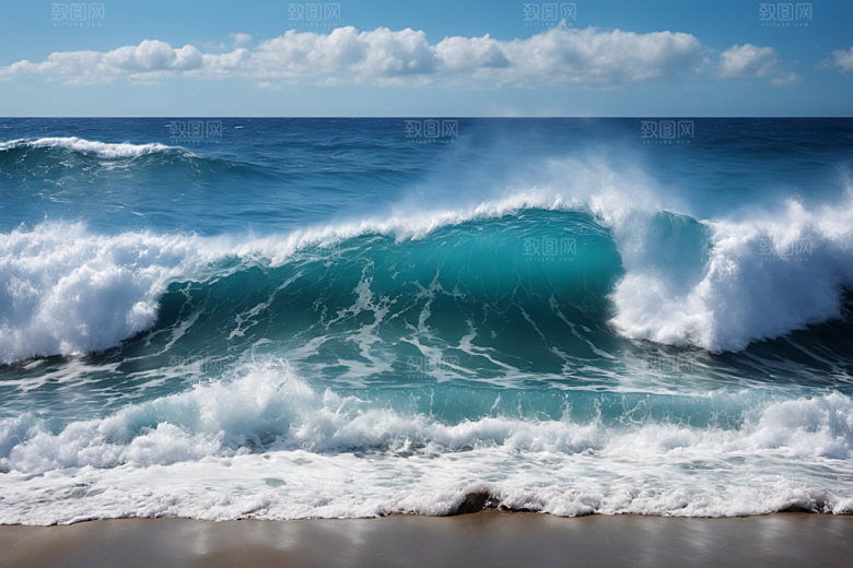 海浪自然高清摄影图
