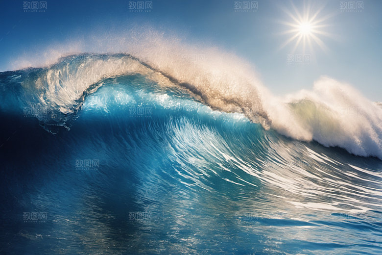 海浪高清海水摄影图