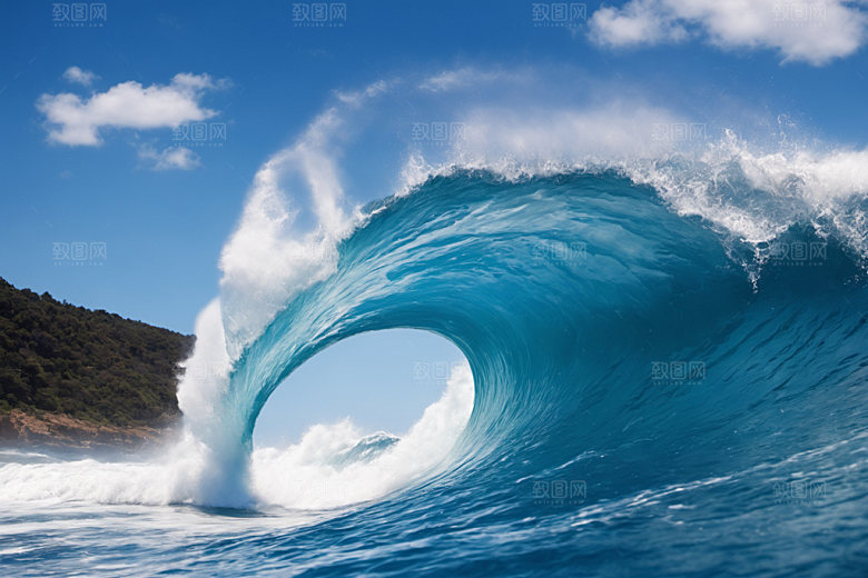 海浪自然高清摄影图