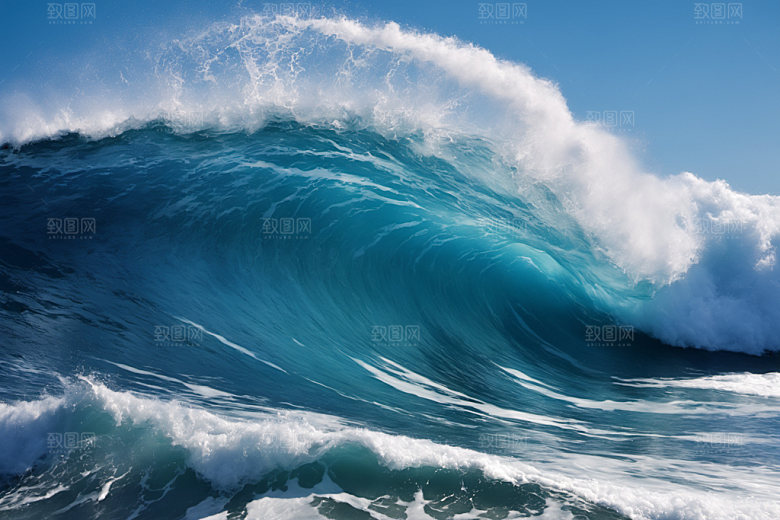 海浪波浪高清摄影图