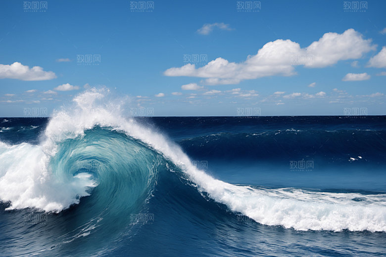 海浪高清浪花摄影图