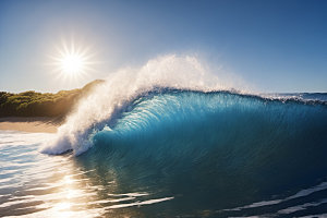 海浪海水高清摄影图