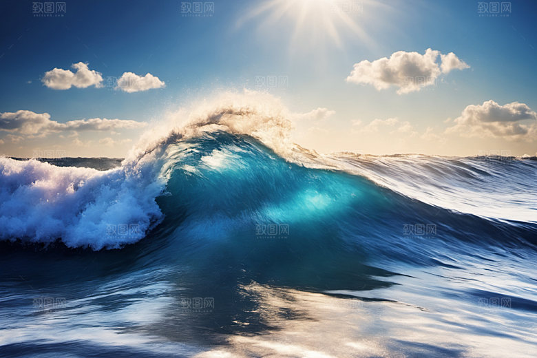 海浪高清海水摄影图