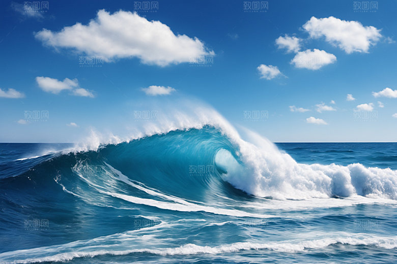海浪大海高清摄影图