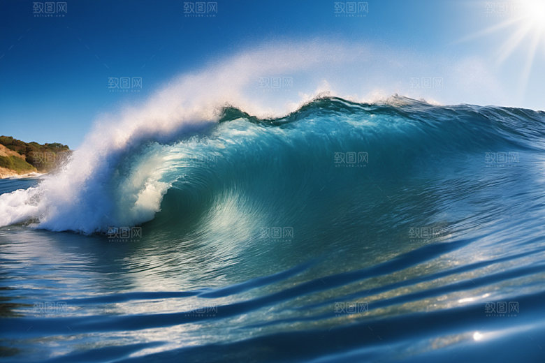 海浪海水高清摄影图