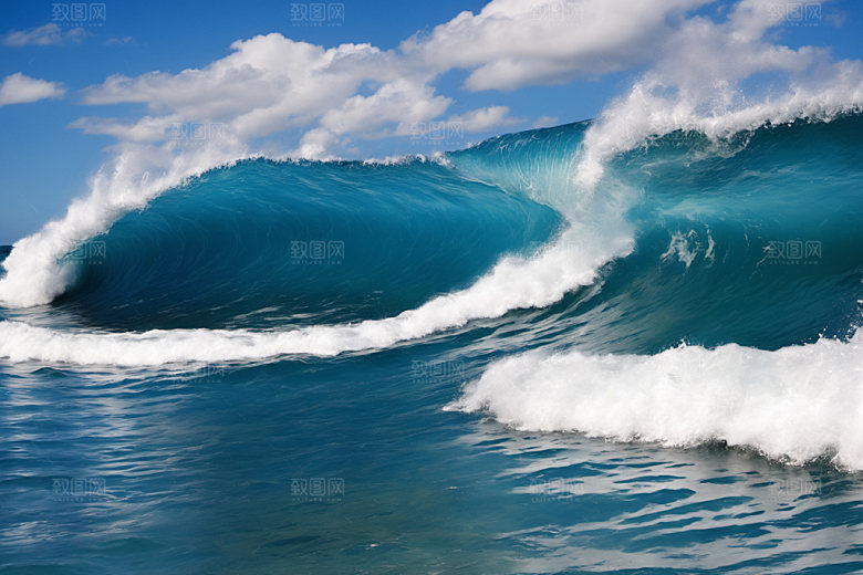 海浪海水浪花摄影图