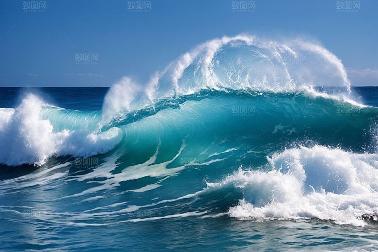 海浪高清海水摄影图