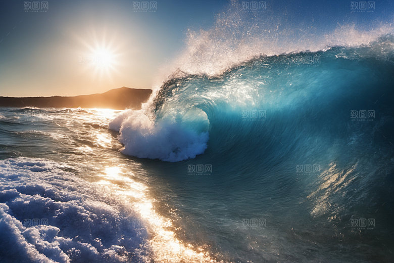 海浪高清大海摄影图