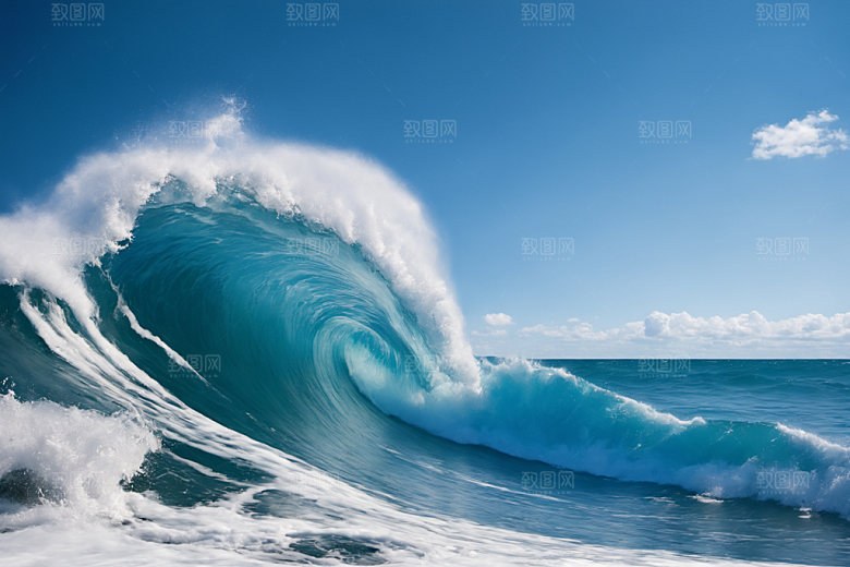 海浪高清自然摄影图