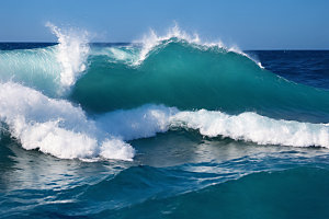 海浪自然海水摄影图