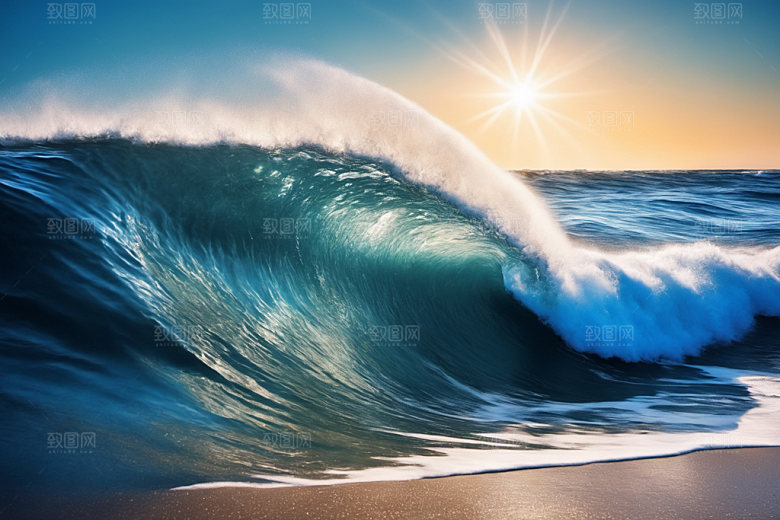 海浪高清海水摄影图