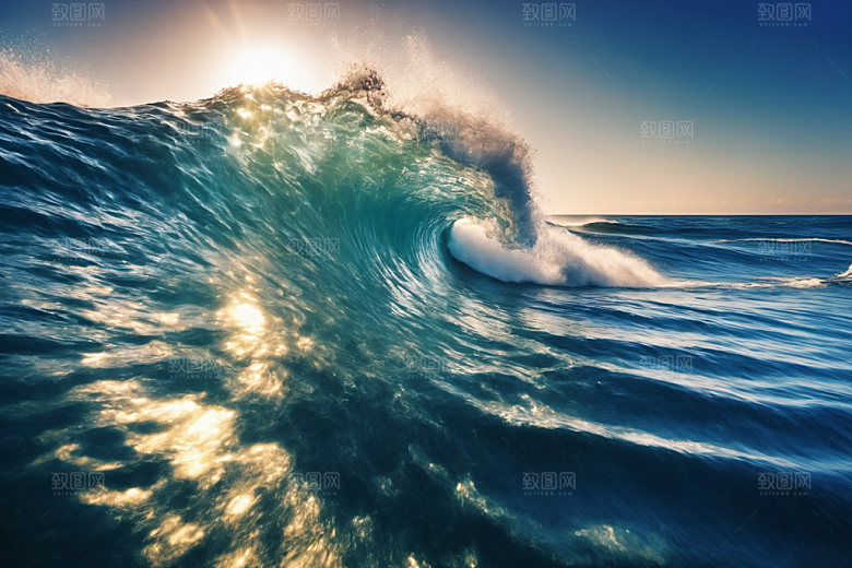 海浪高清浪花摄影图