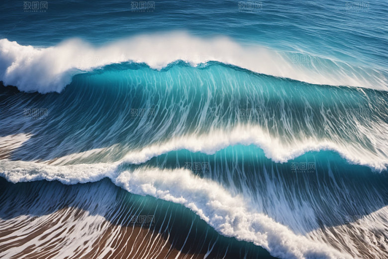海浪浪花波浪摄影图