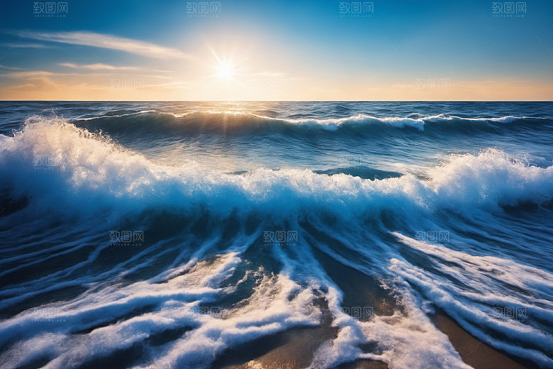 海浪自然高清摄影图
