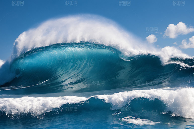 海浪波浪高清摄影图