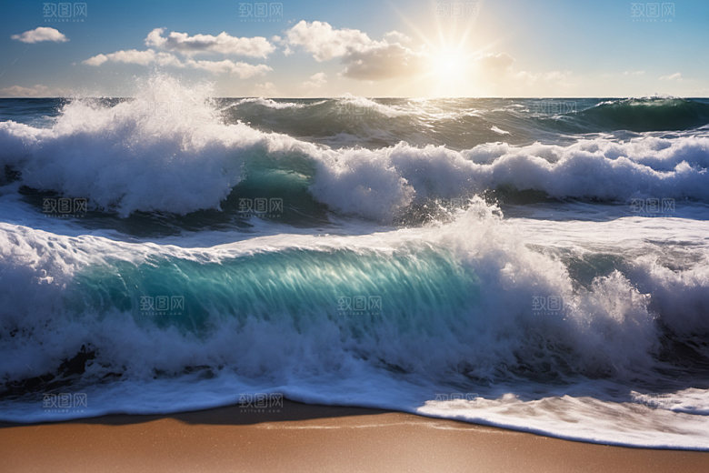 海浪高清大海摄影图