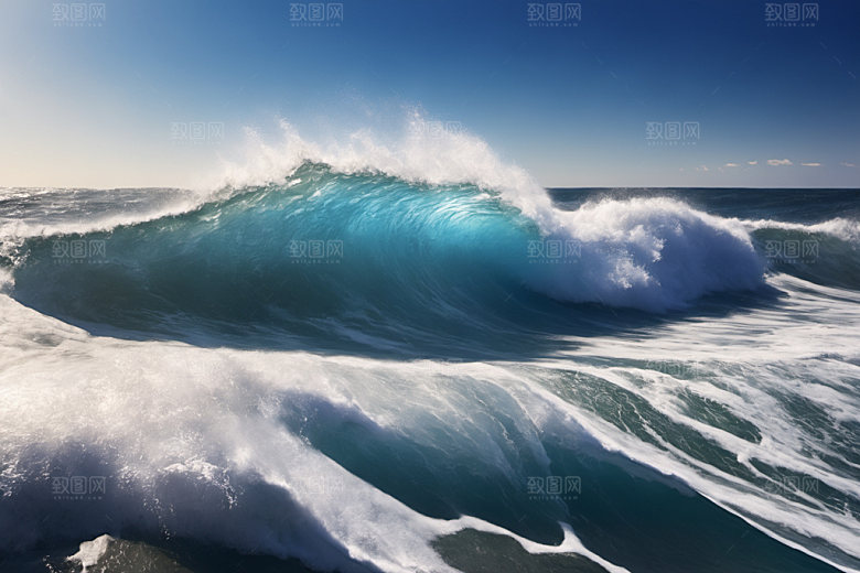海浪自然高清摄影图