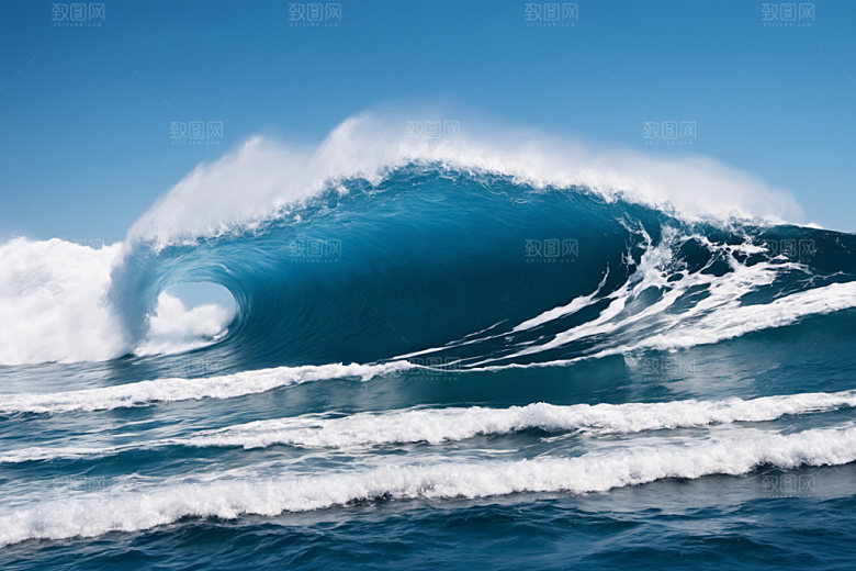 海浪自然高清摄影图