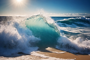 海浪高清自然摄影图