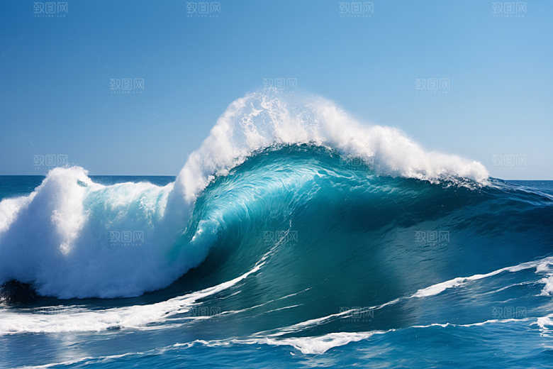 海浪高清海水摄影图