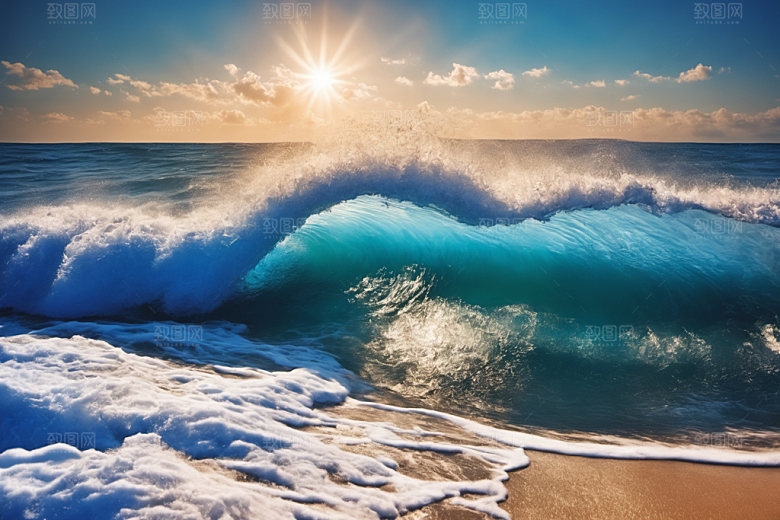海浪自然高清摄影图