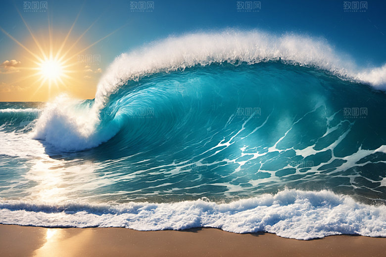 海浪高清自然摄影图