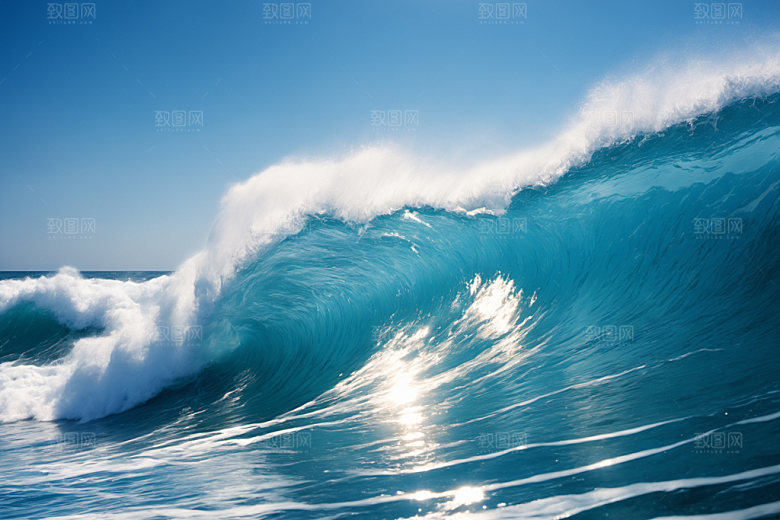 海浪高清自然摄影图
