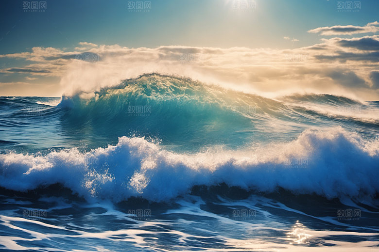 海浪高清浪花摄影图