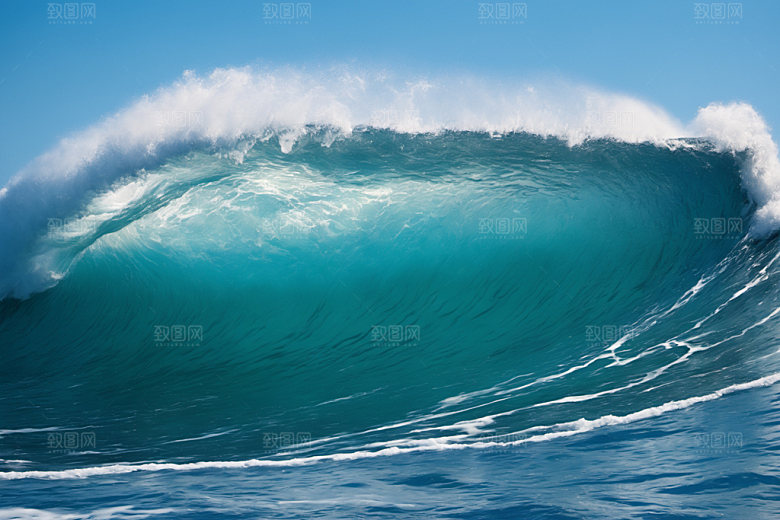 海浪高清波浪摄影图