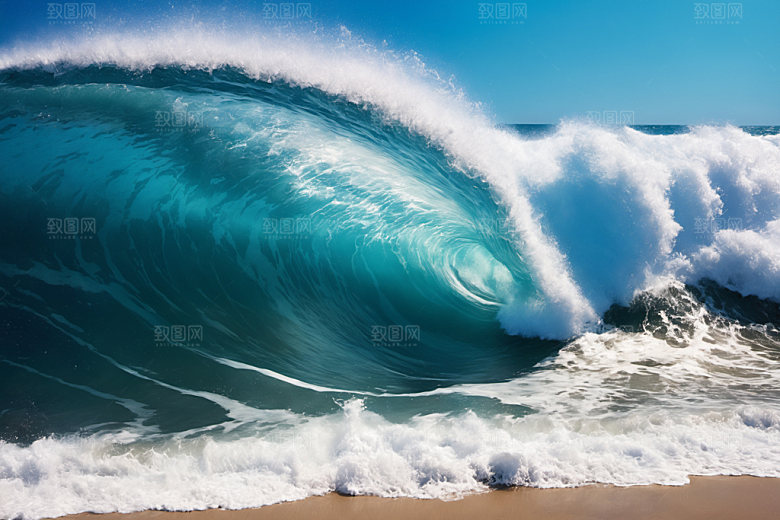 海浪高清海水摄影图