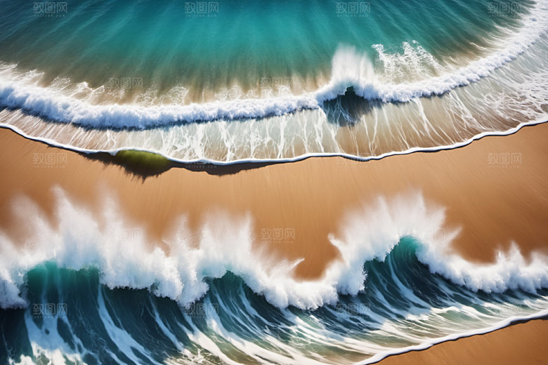 海浪浪花海水摄影图