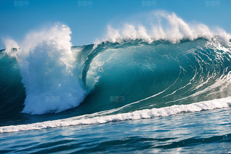 海浪大海自然摄影图