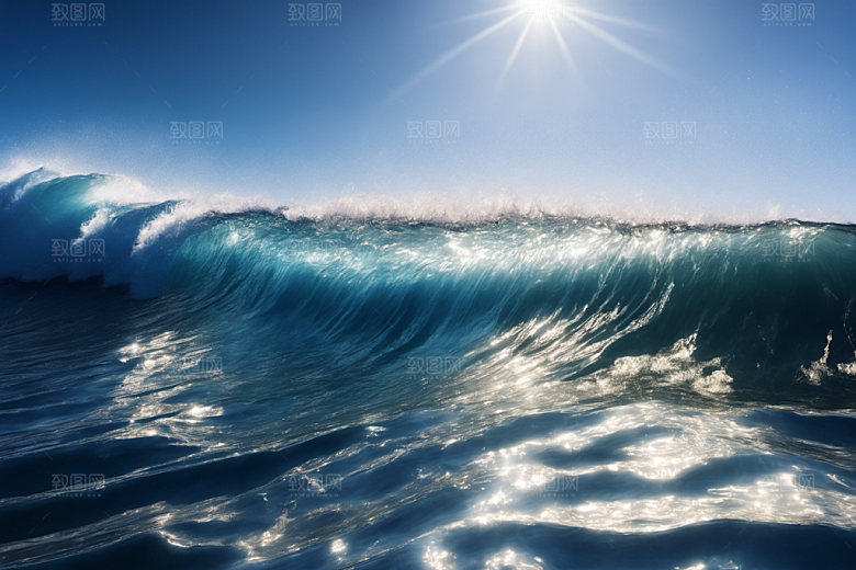 海浪自然高清摄影图