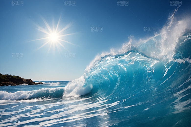海浪高清大海摄影图