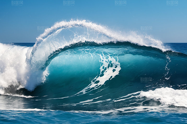 海浪自然高清摄影图
