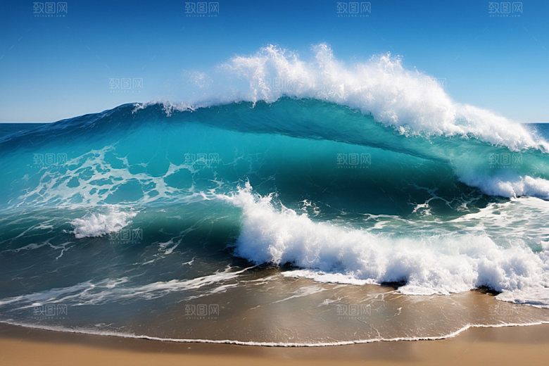 海浪高清自然摄影图