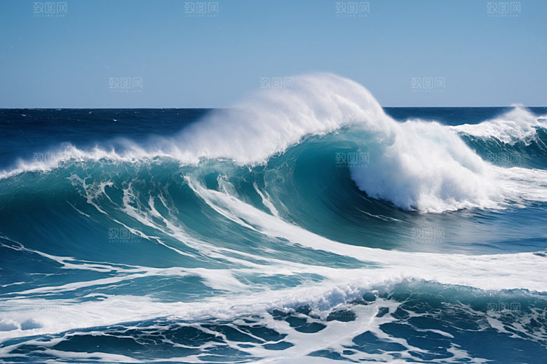 海浪高清自然摄影图