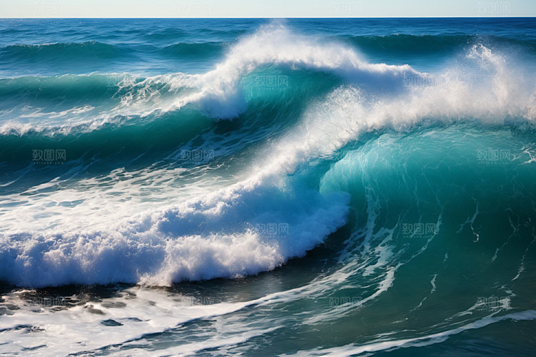 海浪自然大海摄影图