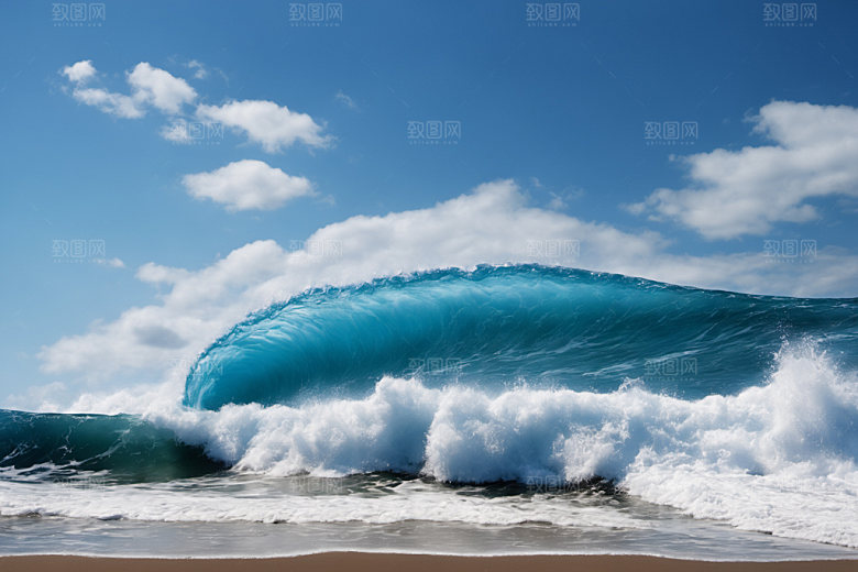 海浪浪花海水摄影图