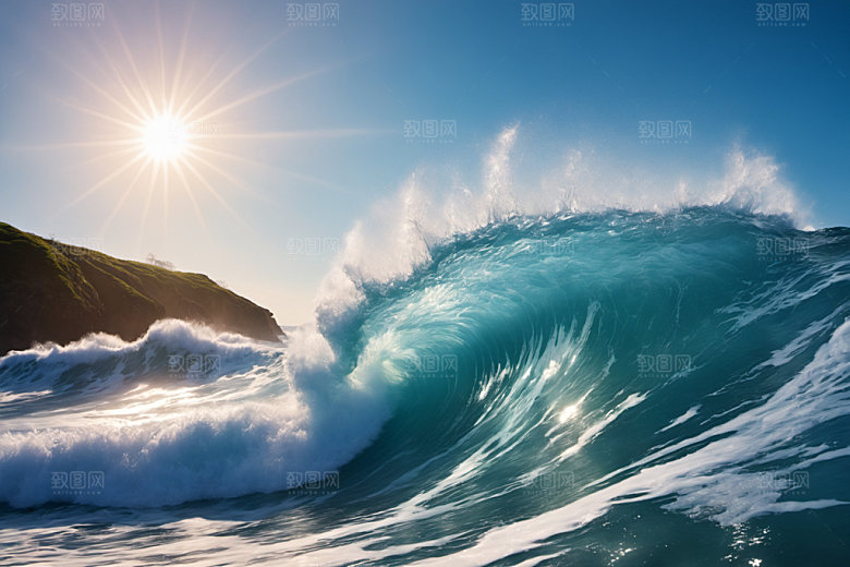 海浪高清大海摄影图