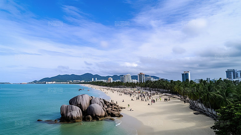海南旅游三亚摄影图