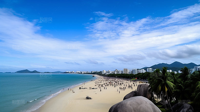 海南风光大海摄影图