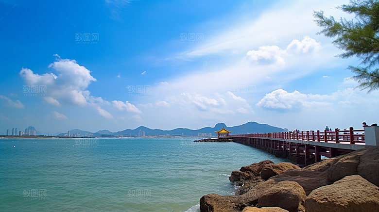 海南高清海边摄影图