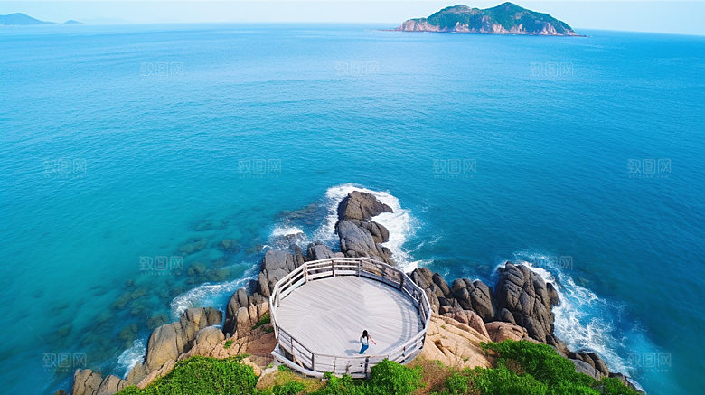 海南海滩大海摄影图