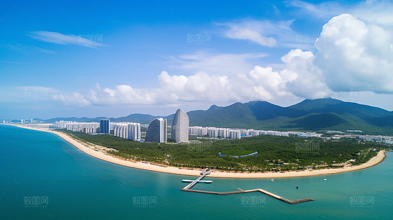 海南风光海滩摄影图