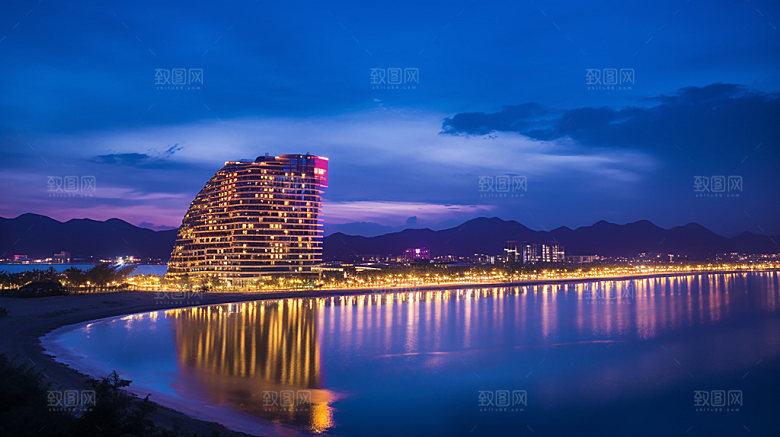 海南景色大海摄影图