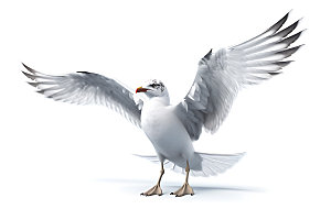 海鸥海鸟动物摄影图