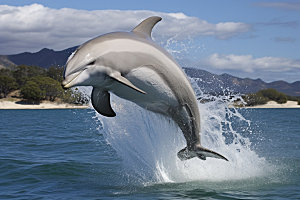 海豚海洋生物高清摄影图
