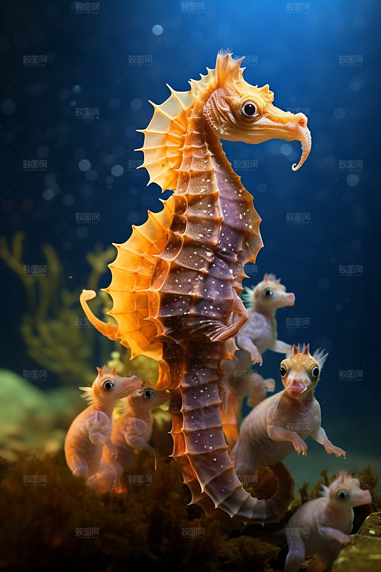 海洋生物自然游泳素材