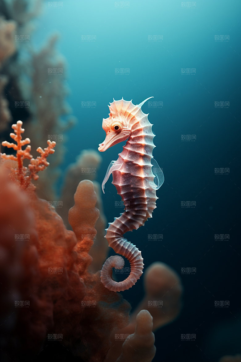 海洋生物游泳环保素材
